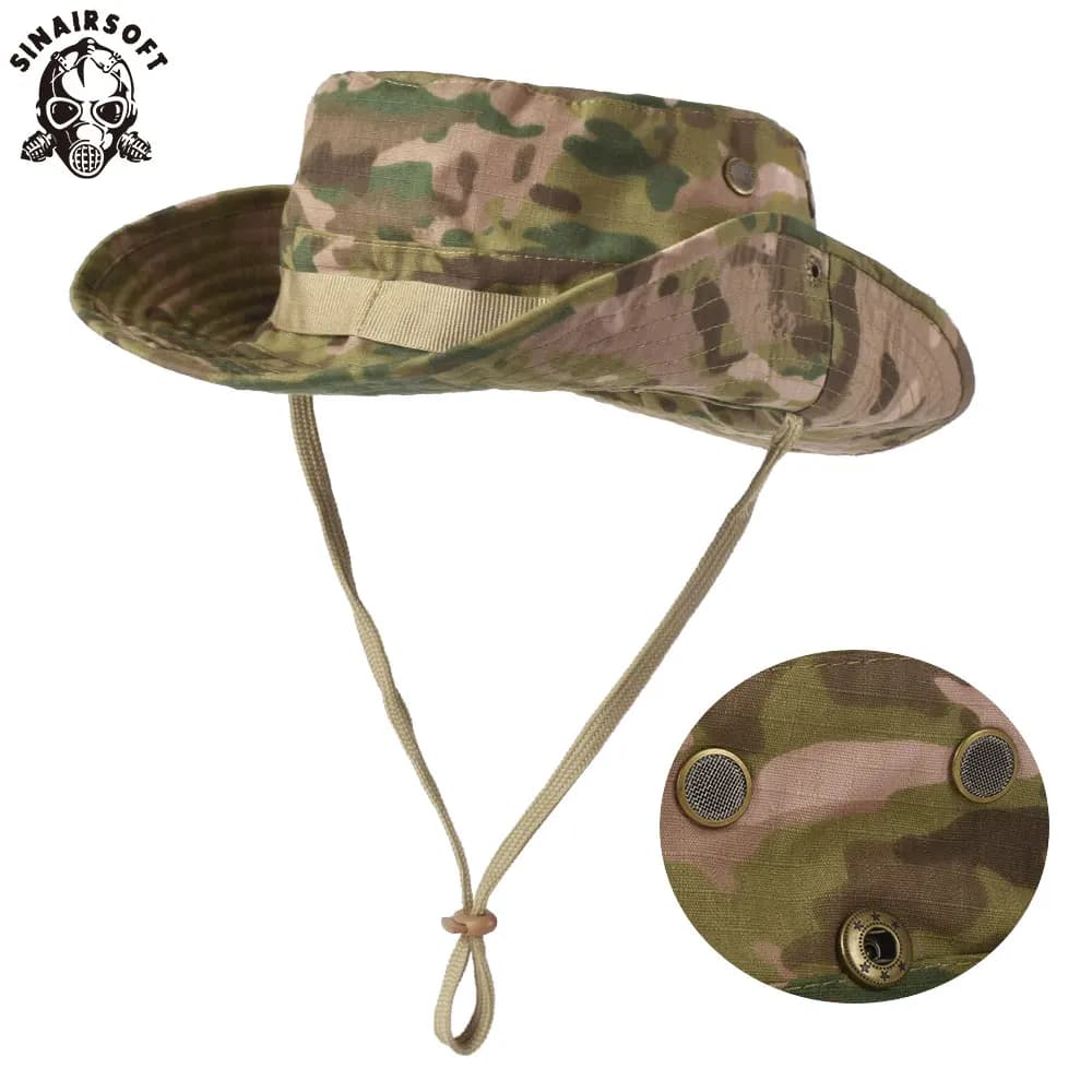 Casquette tactique camouflage SINAIRSOFT - Boonie hat pêche randonnée chasse sport soleil