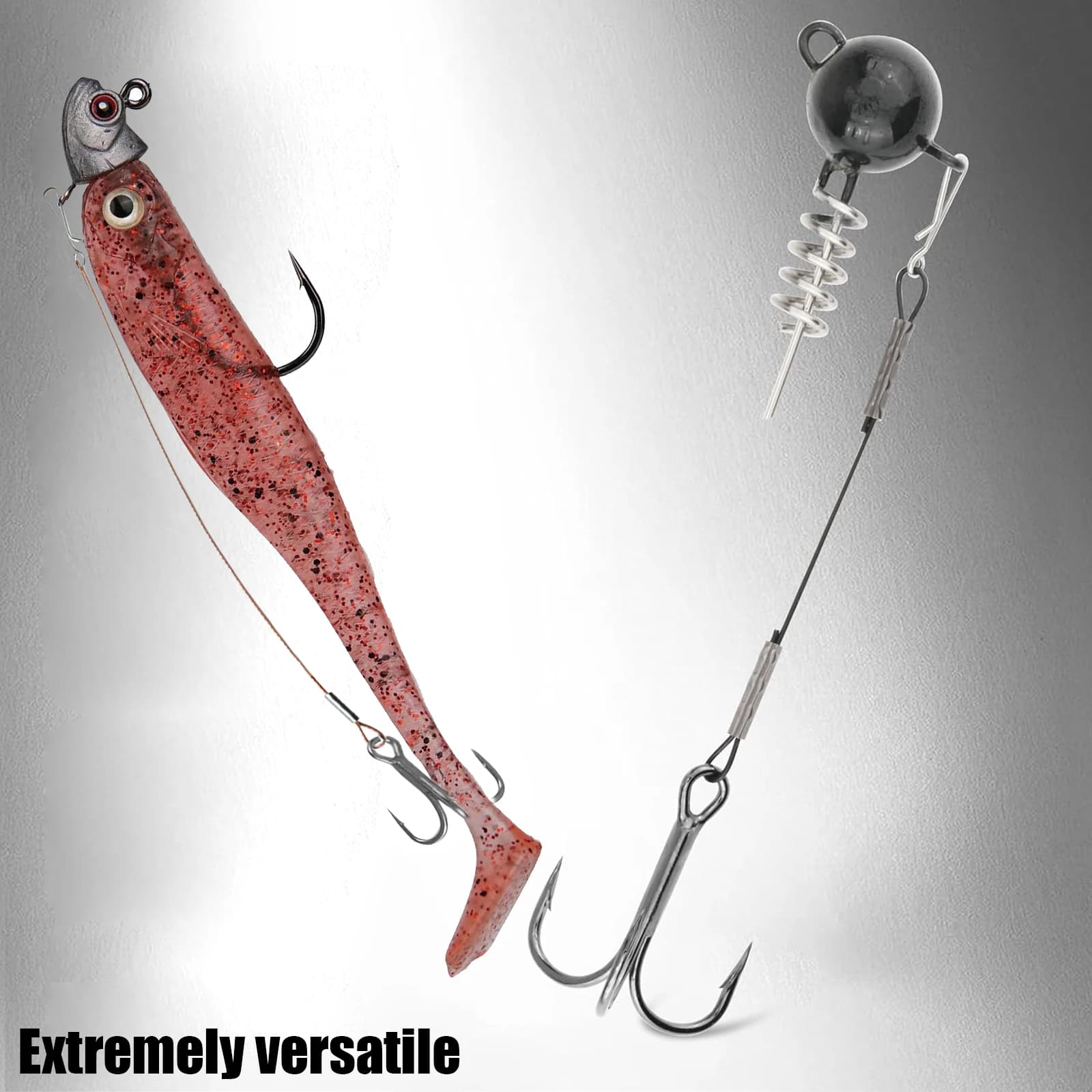 10 triples hameçons avec attache rapide - rigs stinger pour brochet et doré pêche leurres