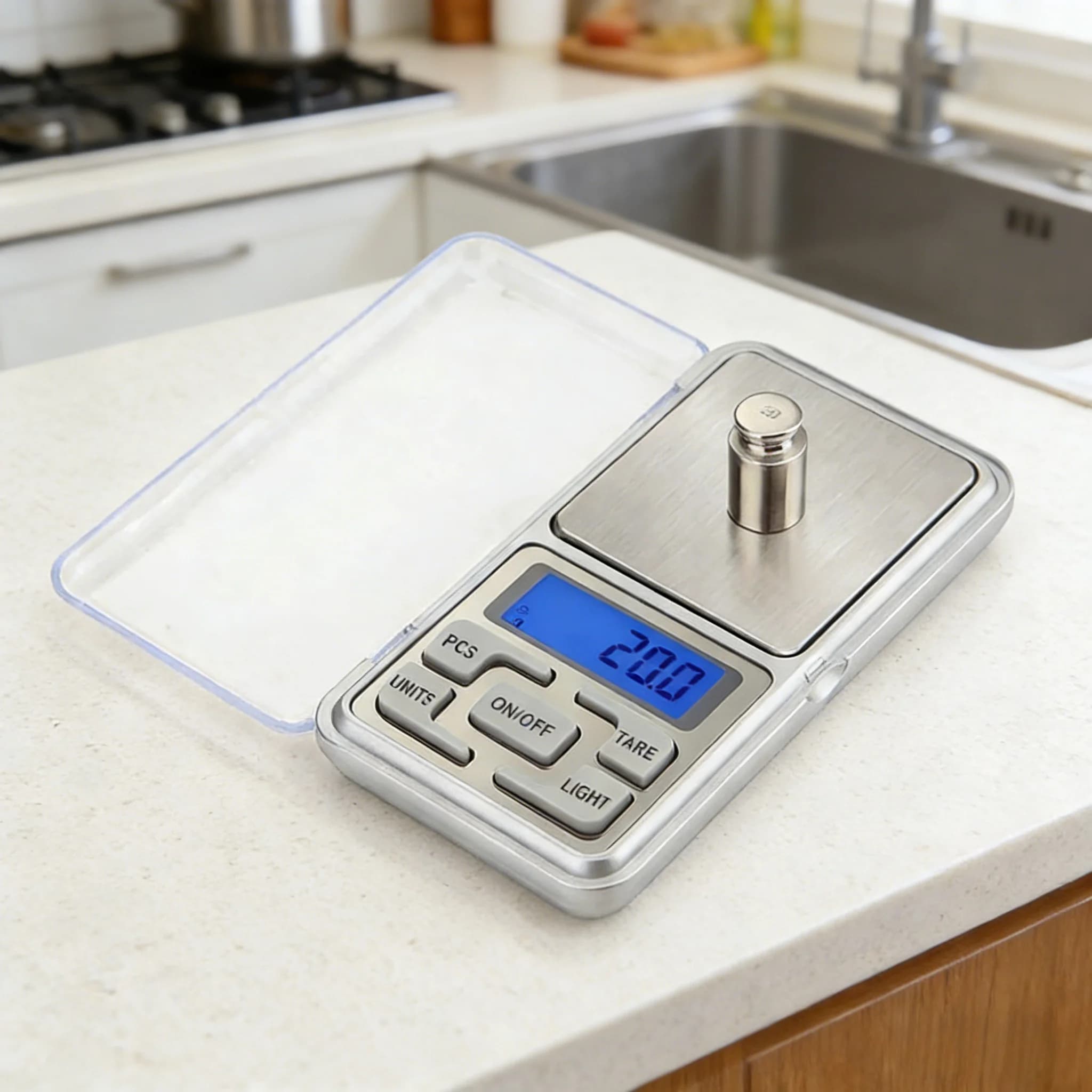 Mini balance numérique portable HD pour bijoux et appâts - Précision haute définition compacte pour pêcheurs
