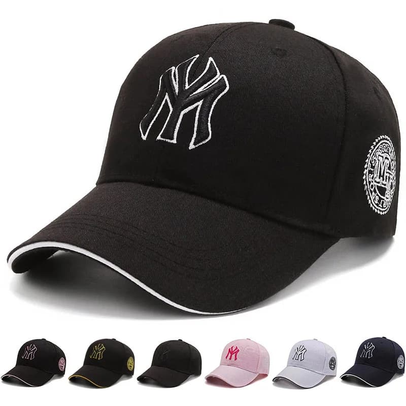 Casquette baseball unisexe brodée lettre - Hip-hop ajustable printemps automne pêche extérieure