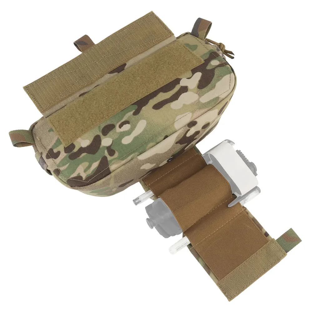 Pochette abdominale tactique compacte - Dangler pack à libération rapide pour airsoft