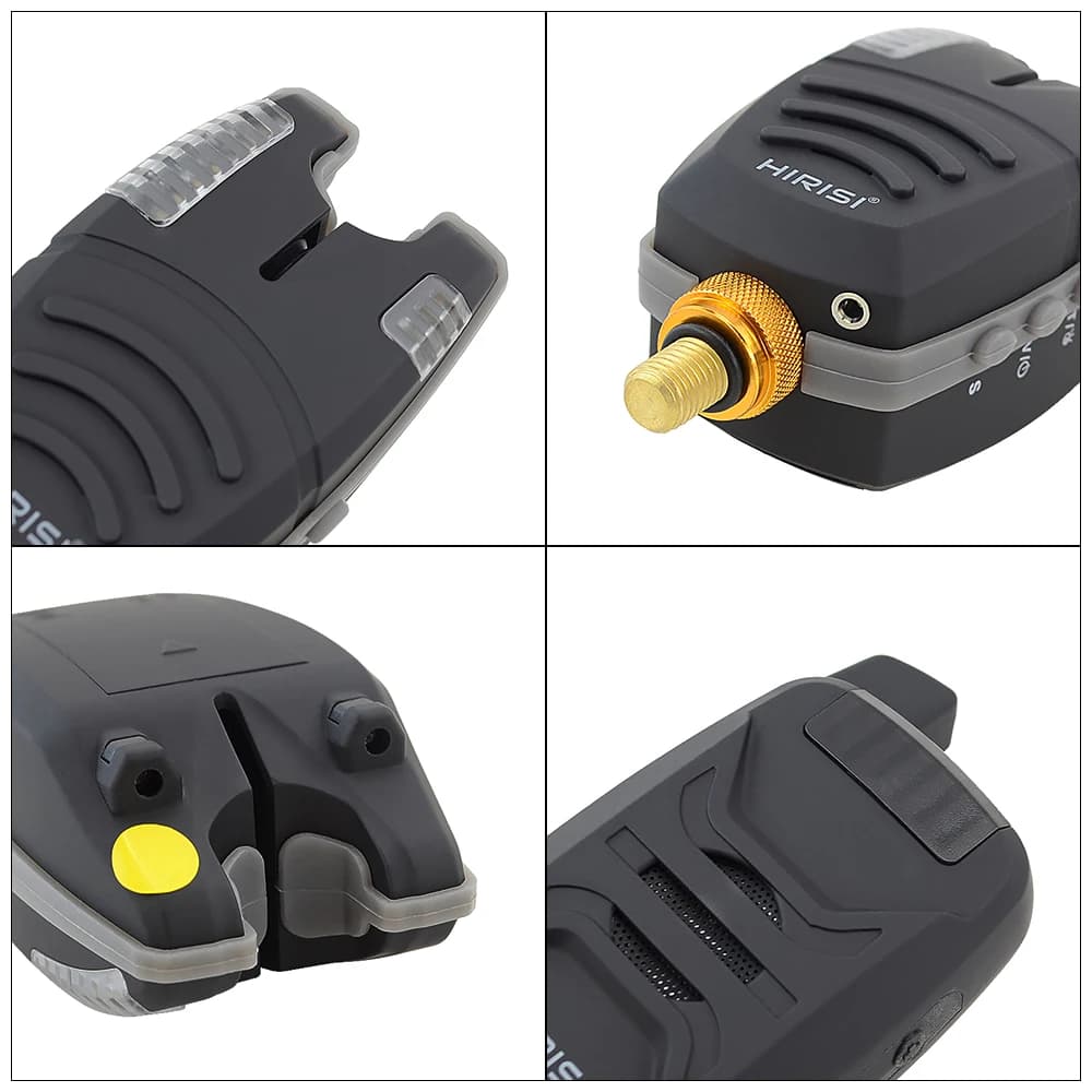 Kit alarme pêche carpe sans fil 1+4 - Indicateur touches lumineux et sonore B1230 - Accessoires pêche