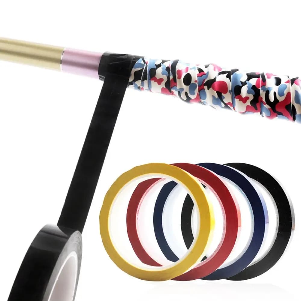 Bandes anti-transpiration multicolores PVC pour raquette de badminton - Overgrip antidérapant et stickers de fixation