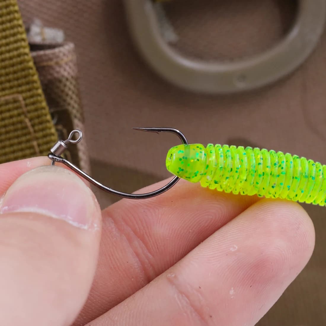 10 à 100 montages drop shot avec émerillon rapide - Hameçons acier carbone pour carpe perche black-bass