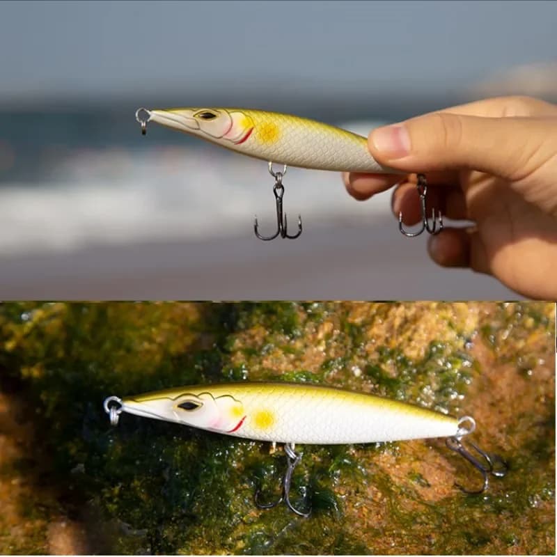 Leurre flottant pencil bait Teknik 2024 90-130mm pour bar et bonite en pêche surface