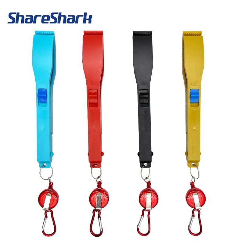 Pince à poisson ShareShark multifonction avec mousqueton et dragonne de sécurité pour leurres