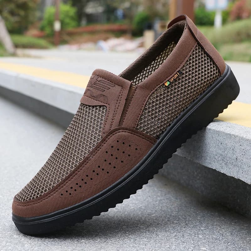 Chaussures de pêche homme respirantes slip-on légères pour activités extérieures et marche confortable