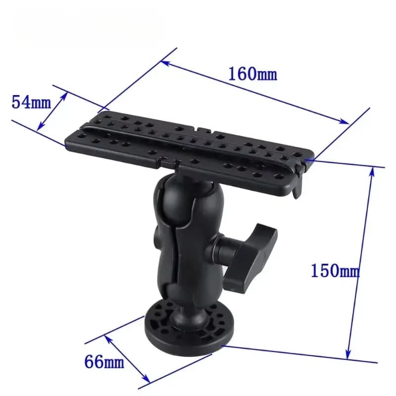 Support rotatif 360° pour sondeur et GPS de kayak - Base de fixation pour équipements électroniques de pêche