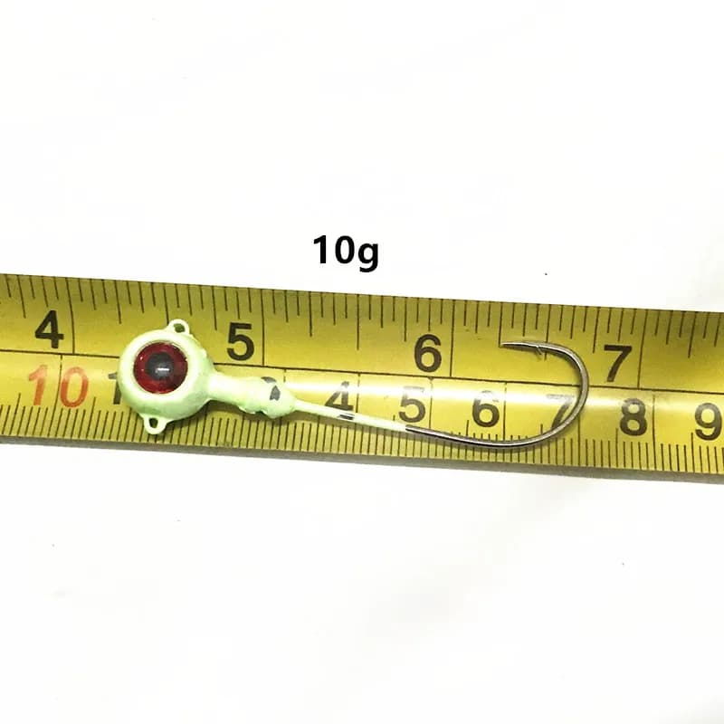 Hameçons plombés à ardillon pour leurres souples - lot de 3 pièces 3.5g à 10g pêche carpe