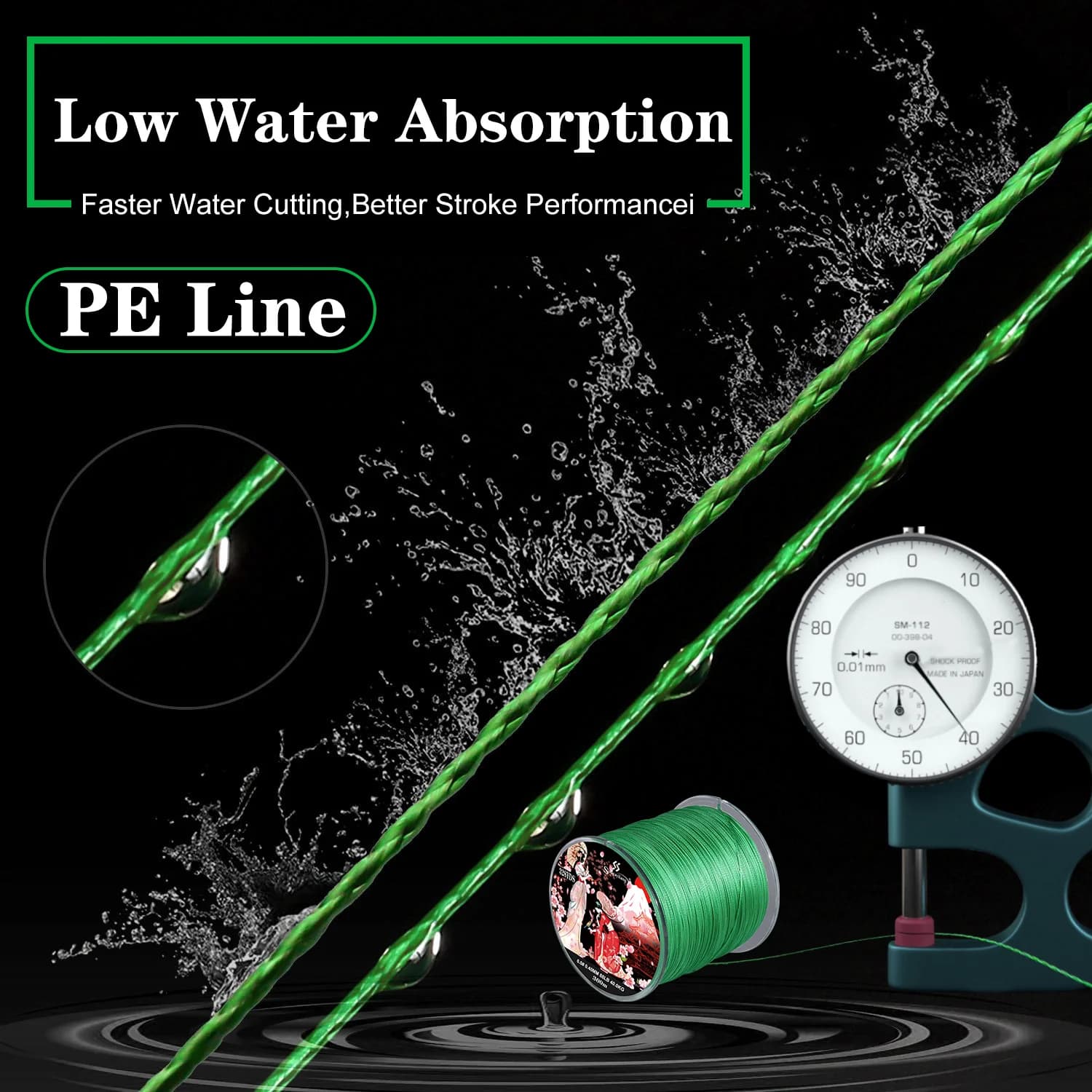 Ligne de pêche tressée Sougayilang 8 brins 100M-300M multifilament carpe japonaise PE