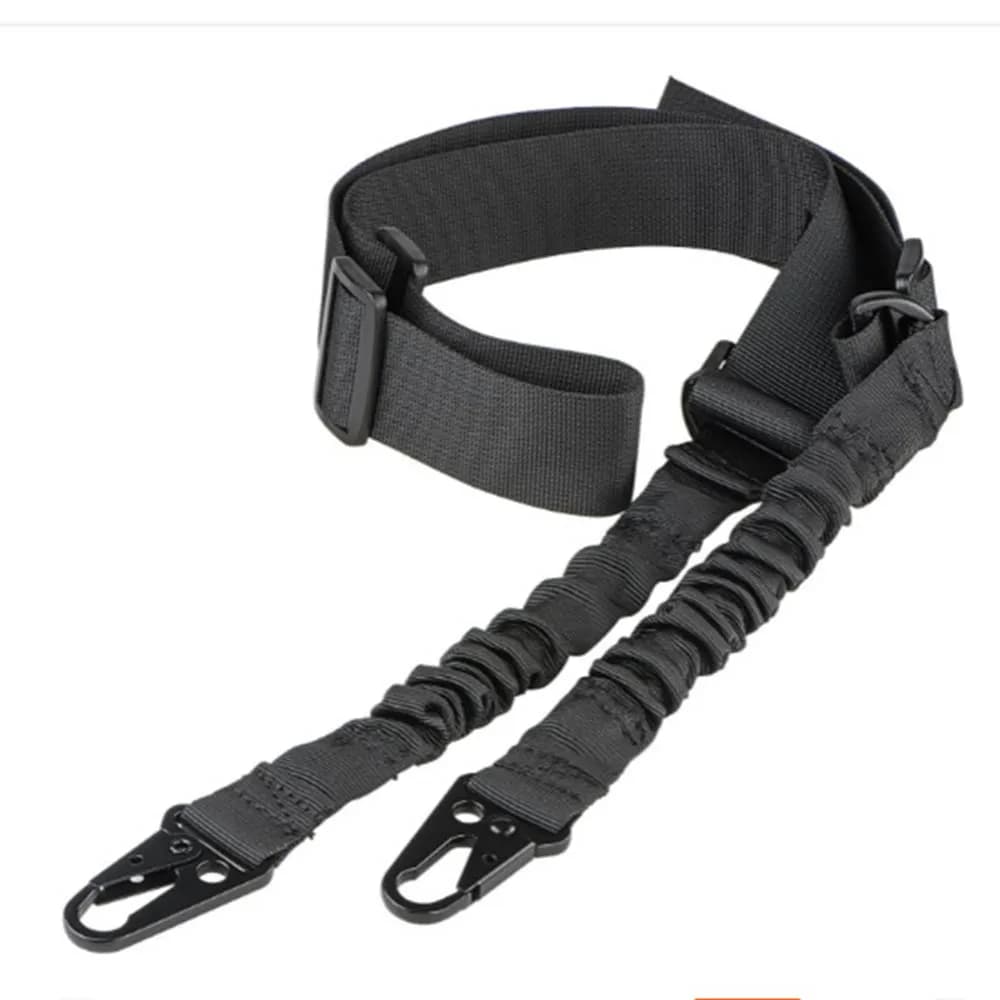Bretelle épaule deux points pour fusil de chasse avec boucle métal ajustable aventure pêche outdoor