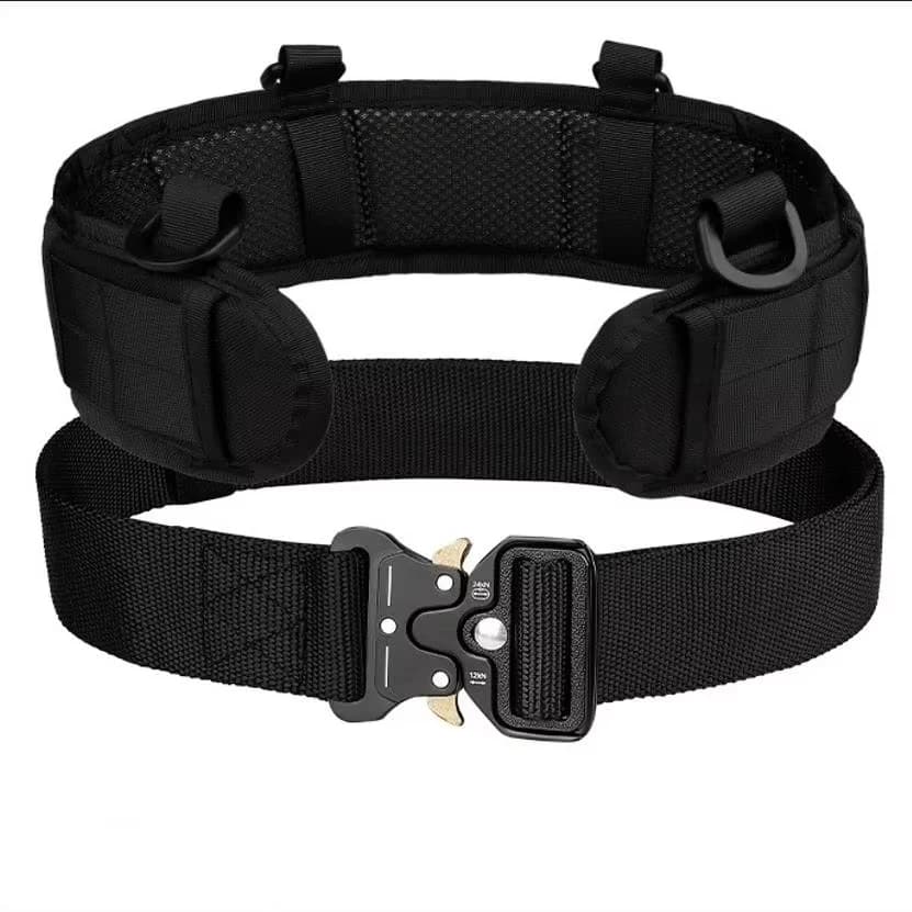 Ceinture tactique avec sac à dos intégré - Multifonction pour pêche avec système MOLLE personnalisable