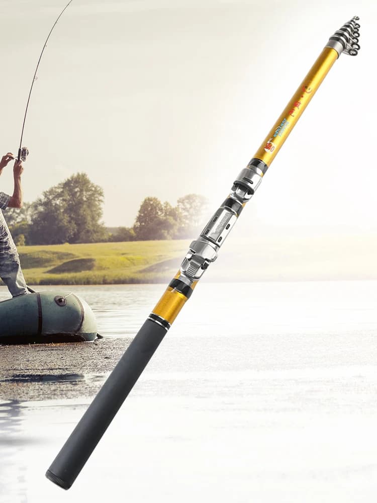 Canne télescopique carbone 1.5m 1.8m 2.1m ultra compacte pour voyage et rafting