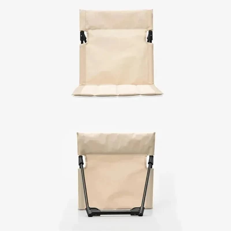 Siège pliant de camping avec coussin dorsal - Chaise confortable pour pêche, jardin et plage