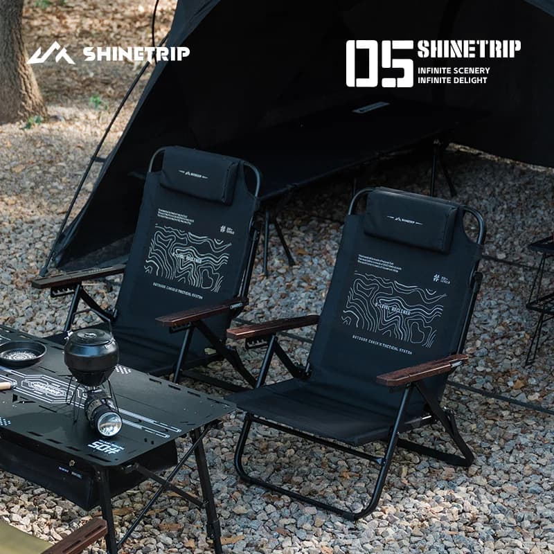 Fauteuil pêche réglable 6 positions - Siège tactique aluminium pliant pour pause déjeuner pêcheur