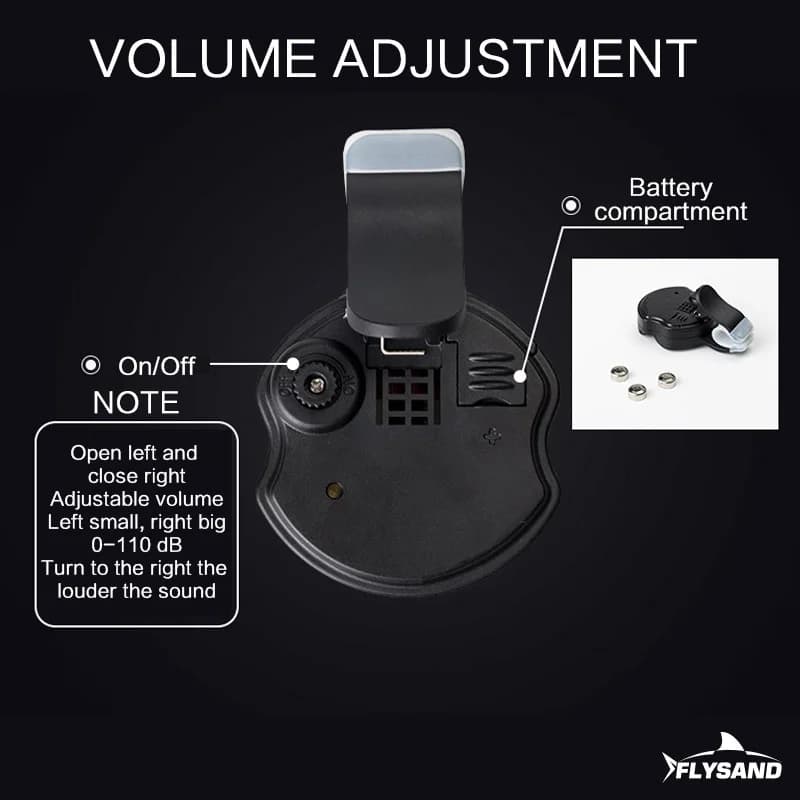 Alarme électronique FLYSAND capteur morsure poisson - indicateur sensible alerte sonore accessoires pêche