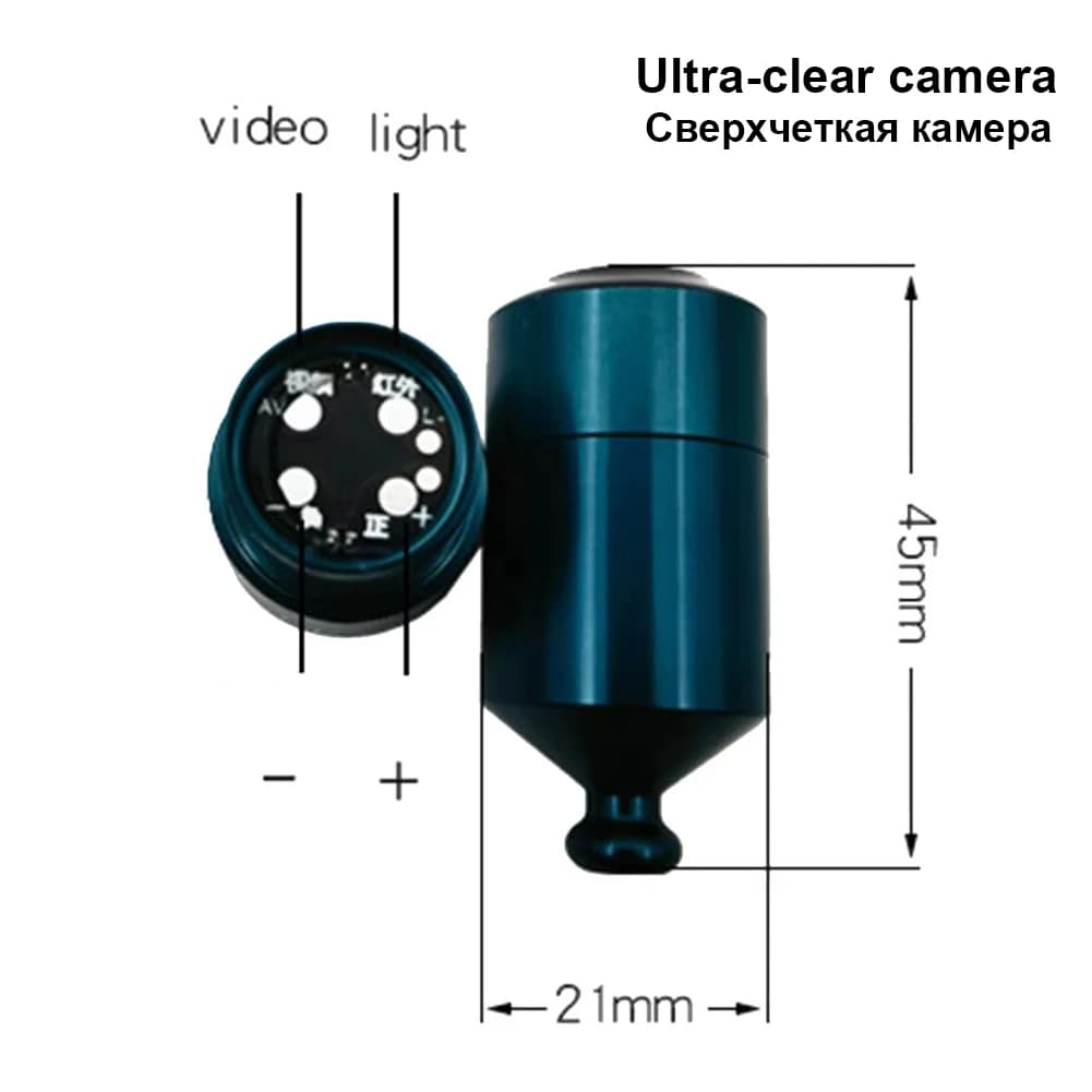 Caméra de pêche sous-marine 12-28V avec lumière infrarouge - Vision sous-marine pour détecter les poissons