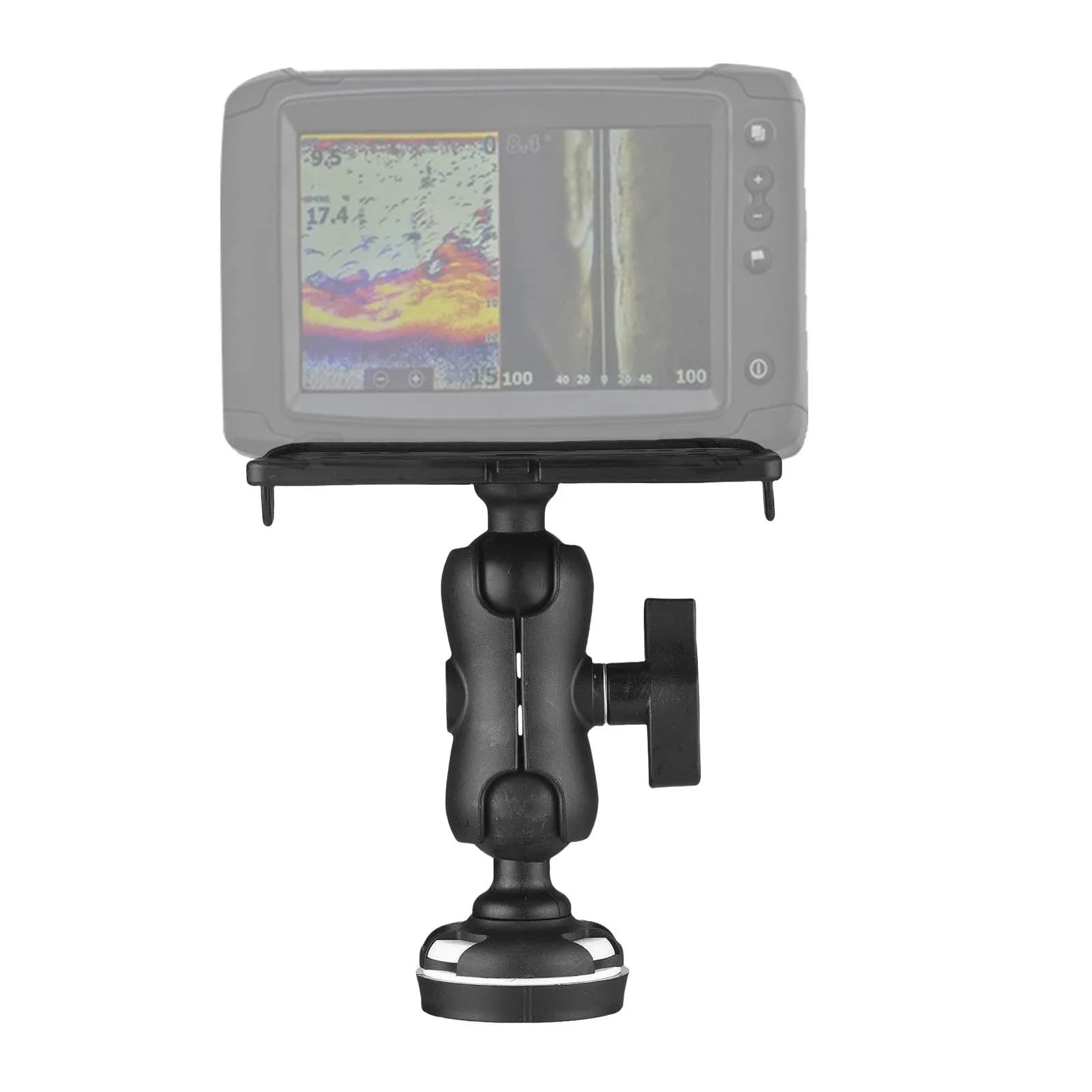 Support sondeur kayak sur rail avec base rectangulaire - système d'installation accessoires pêche kayak