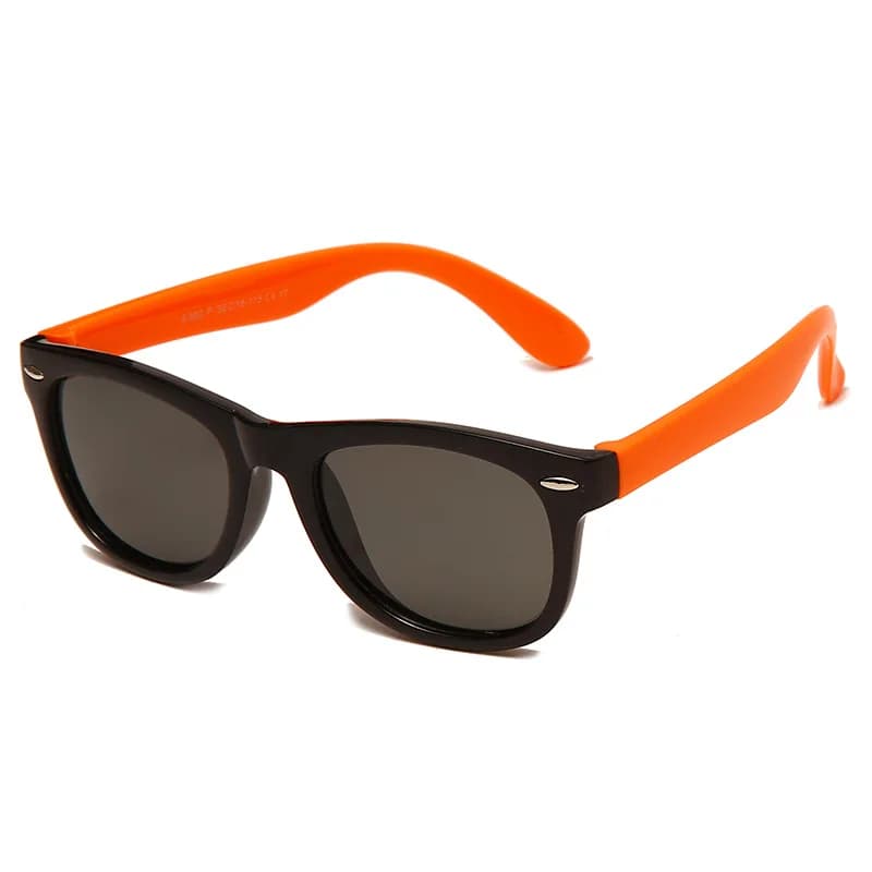 Lunettes de soleil polarisées enfants pour pêche - Design coloré en silicone UV400
