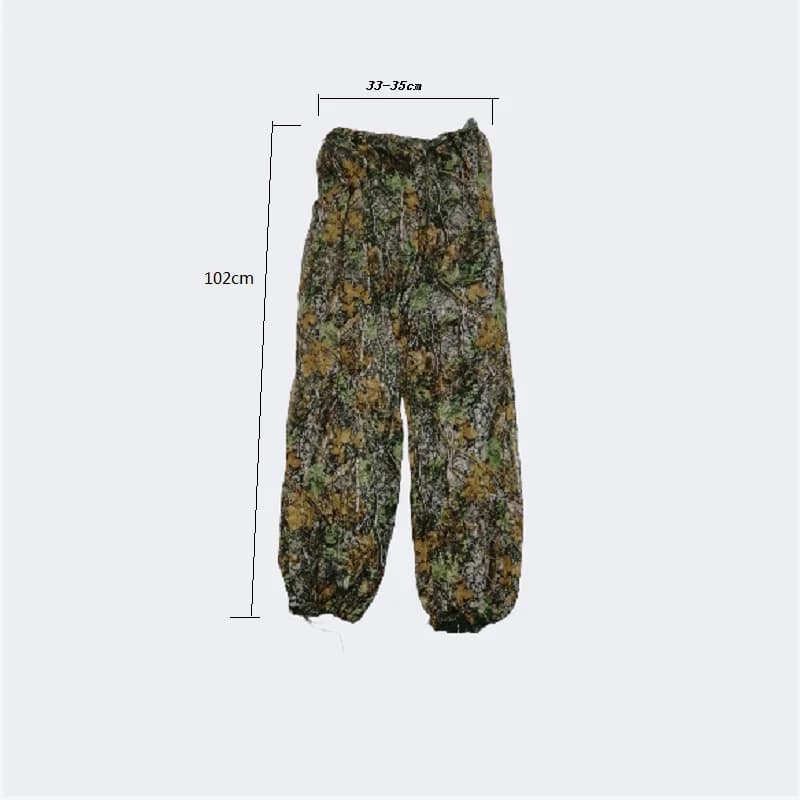Tenue camouflage feuilles bioniques 3D bois Geely Clothing - combinaison Ghillie chasse pêche