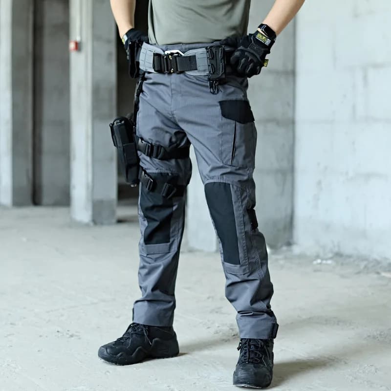 Pantalon militaire cargo tactique homme résistant imperméable pêche randonnée multi-poches