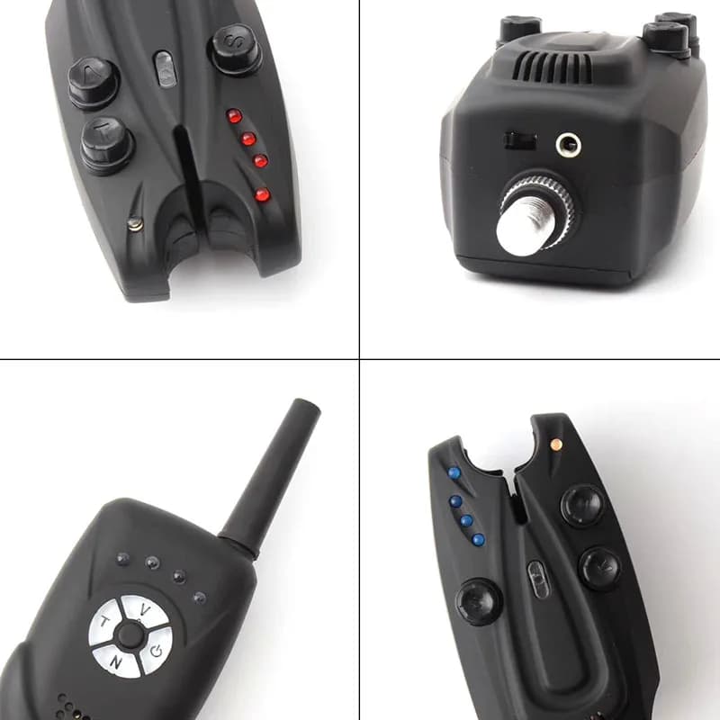 Kit d'alarme de touche sans fil 1+2 pour carpe - Contrôle de sensibilité et indicateur LED pêche nocturne