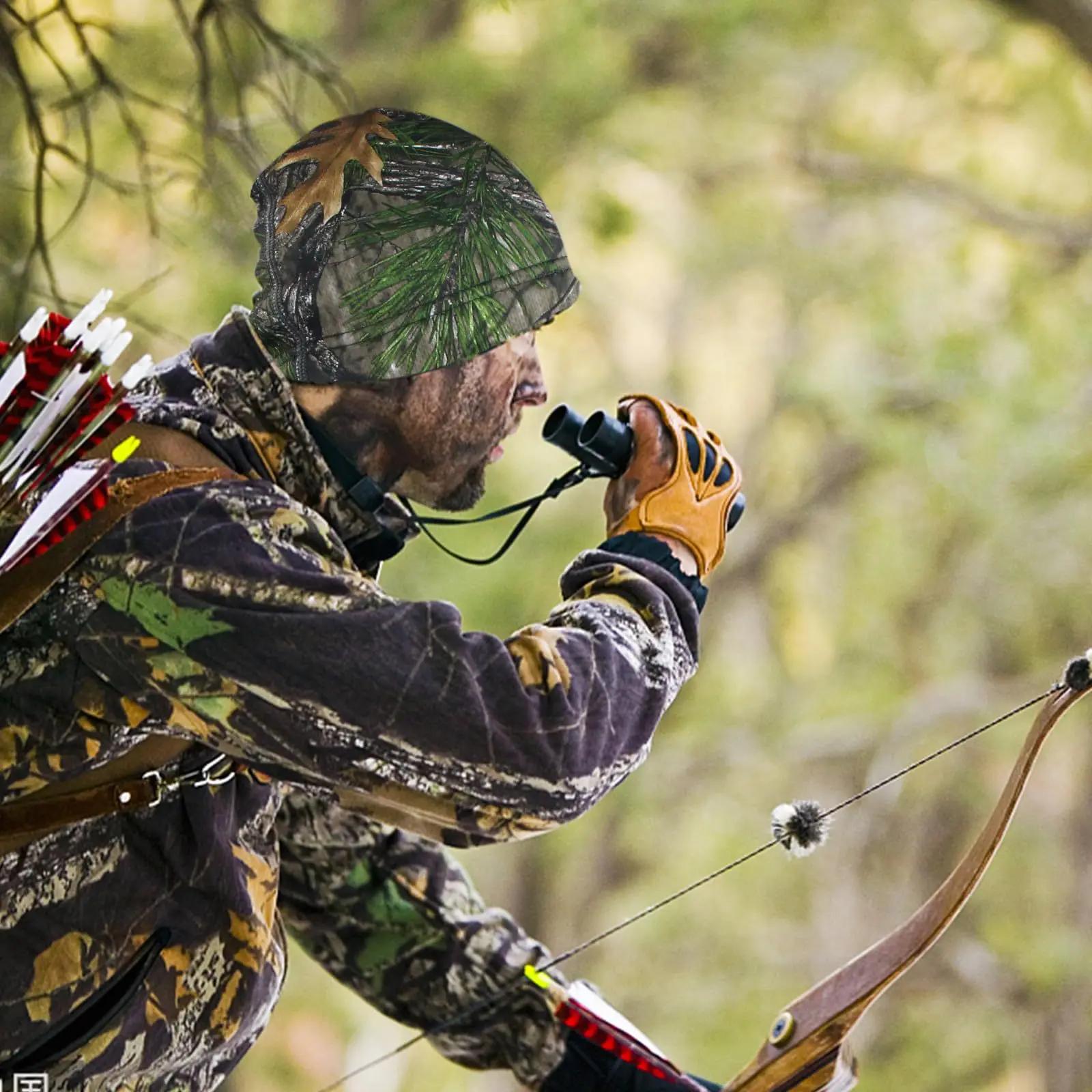 Couvre-chef thermique camouflage pêche hiver anti-vent polaire extensible