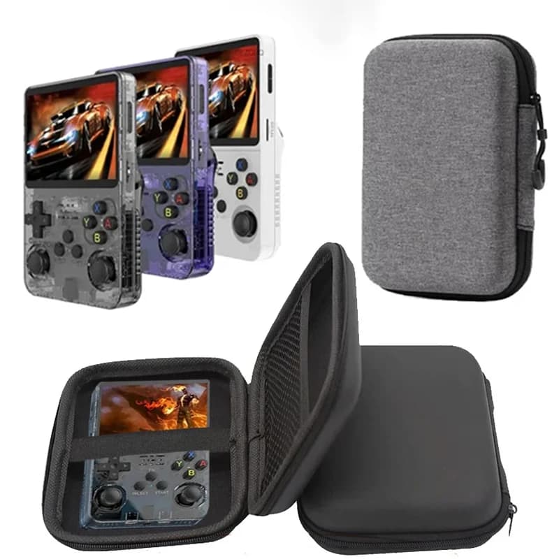 Étui de rangement rigide portable pour consoles R36S R35S M71 avec protection complète gaming