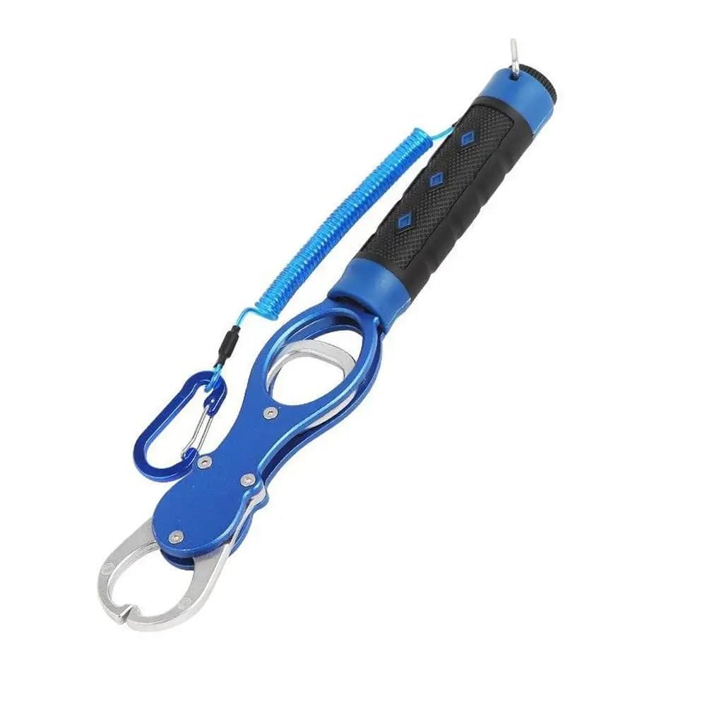 Balance pêche digitale avec pince grippante alliage aluminium léger pour pesée précise capture et remise à l'eau
