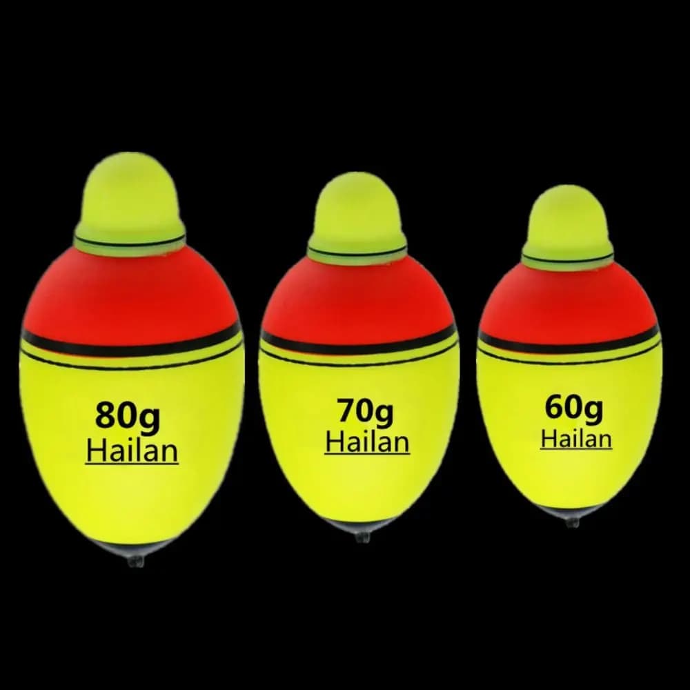 Flotteur lumineux pêche nocturne EVA 30g-100g - Indicateur électronique grande bouée pour pêche en mer