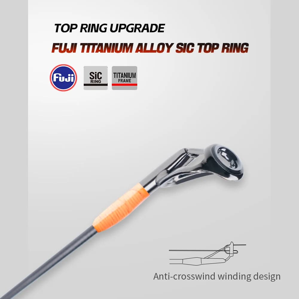 Canne haut de gamme carbone T1100S avec guides Fuji SIC, ultra légère pour pêche spinning et casting