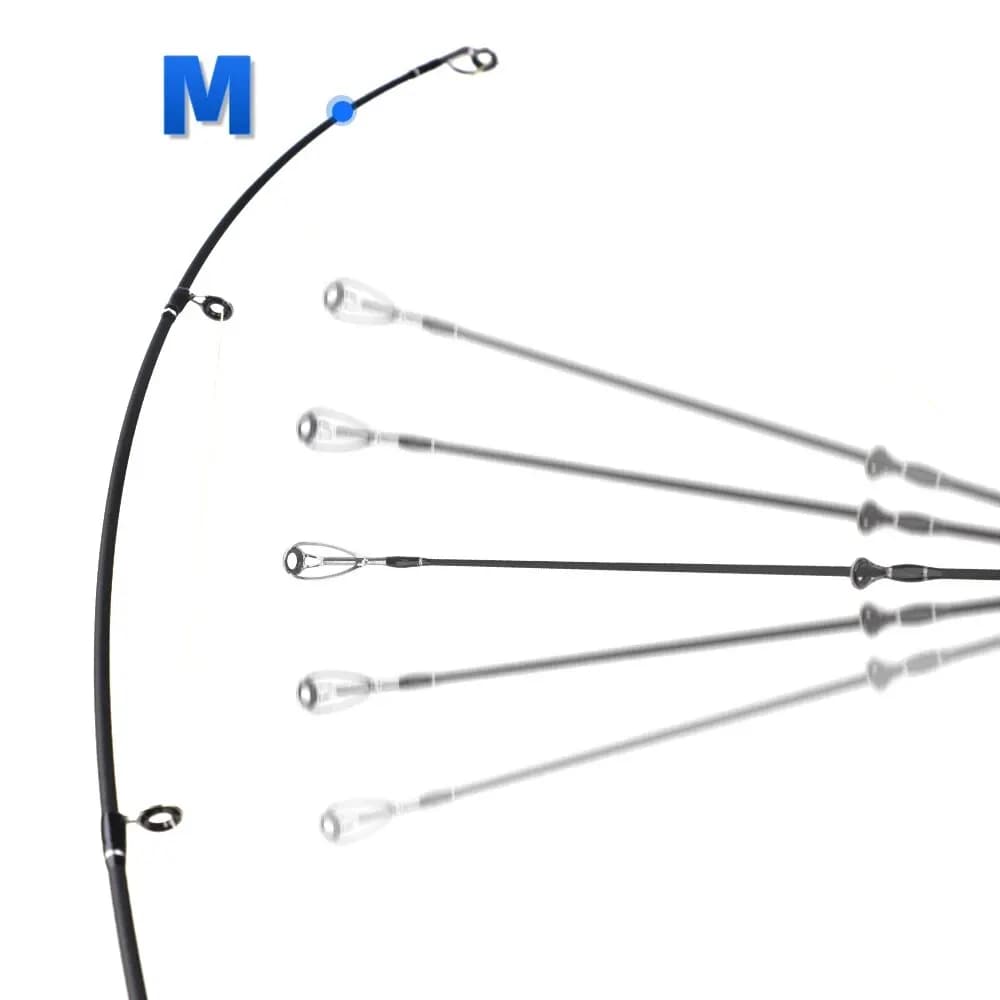 Canne ROLLFISH Power M spinning casting 1.8-2.7m eau douce mer carbone - canne rapide pêche black bass