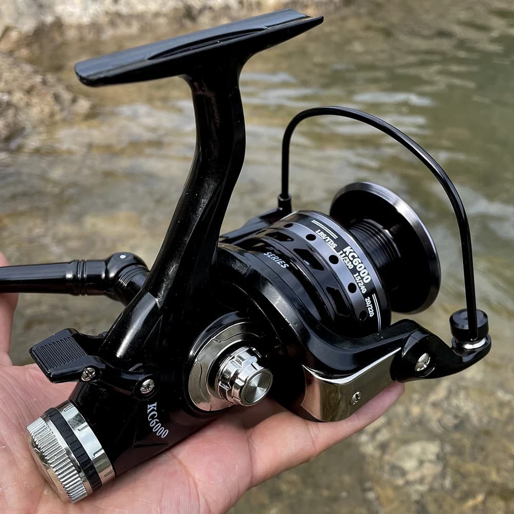 Moulinet de pêche spinning sans gapless métal eau douce et mer grande drague 8KG main gauche droite