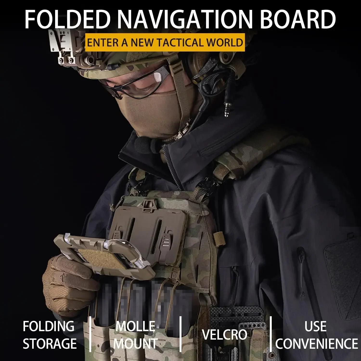 Porte-téléphone tactique MOLLE à accès rapide pour gilet de pêche et airsoft