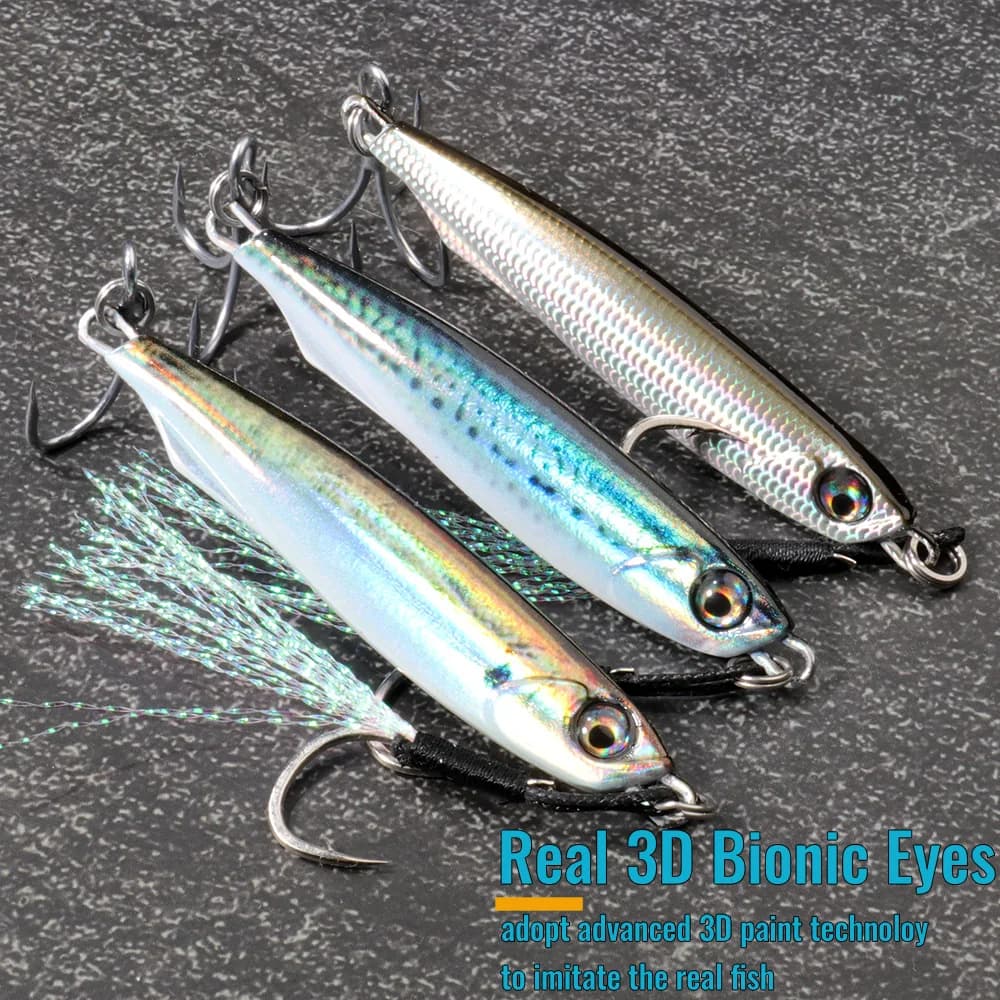 Leurre métal spinner spoon 10-40g 3D eye pêche spinning leurre tournant carnassiers eau douce mer