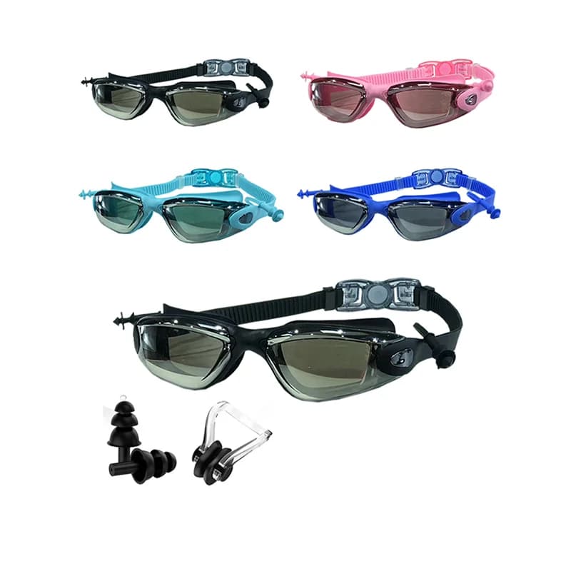 Lunettes de natation professionnelles 100% étanches - Protection UV anti-buée pour hommes femmes jeunes
