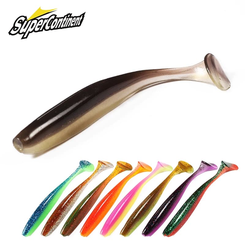 Leurre souple Supercontinent shiner 50-100mm pour gros brochets - accrochage facile et nage naturelle