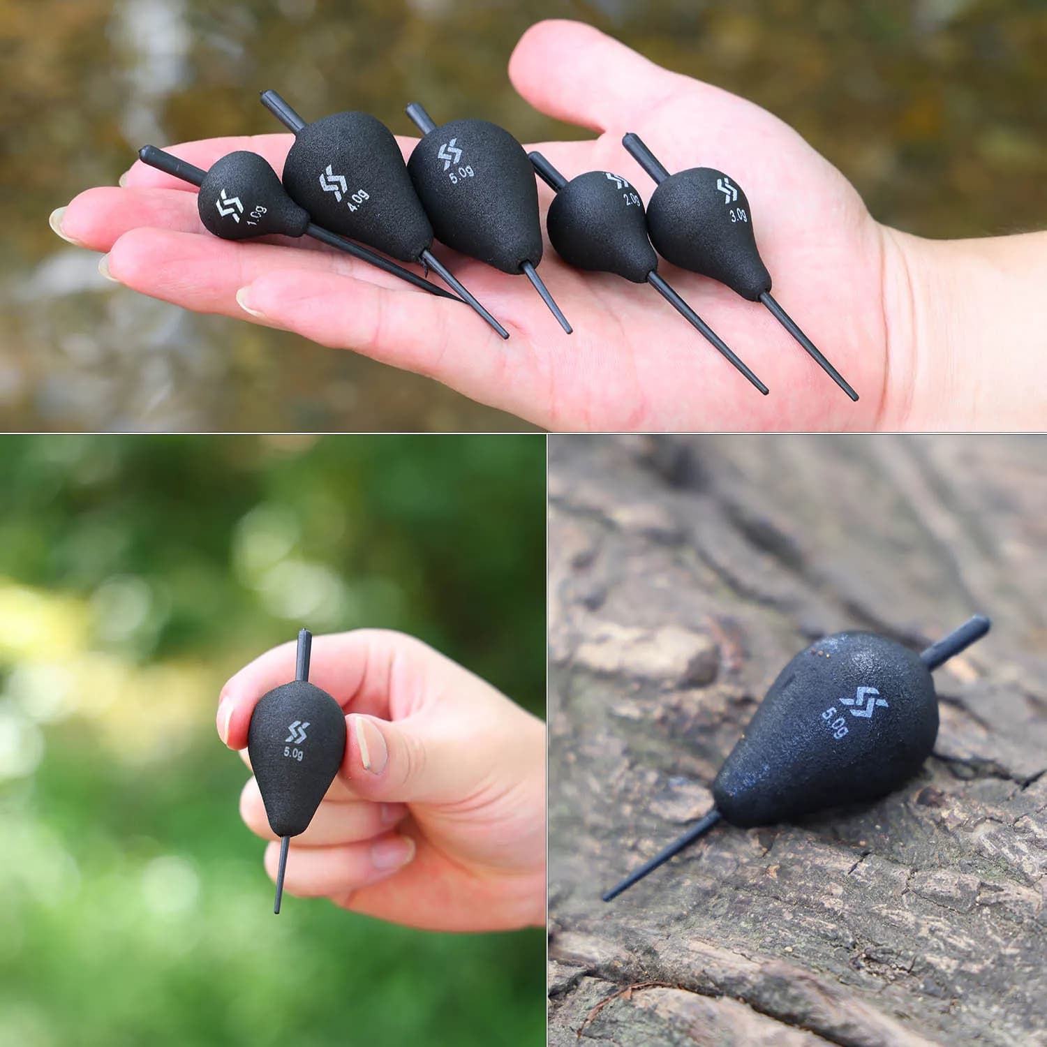Flotteur de pêche lumineux nuit Sougayilang 1 ou 5 pièces EVA professionnel pour pêche verticale