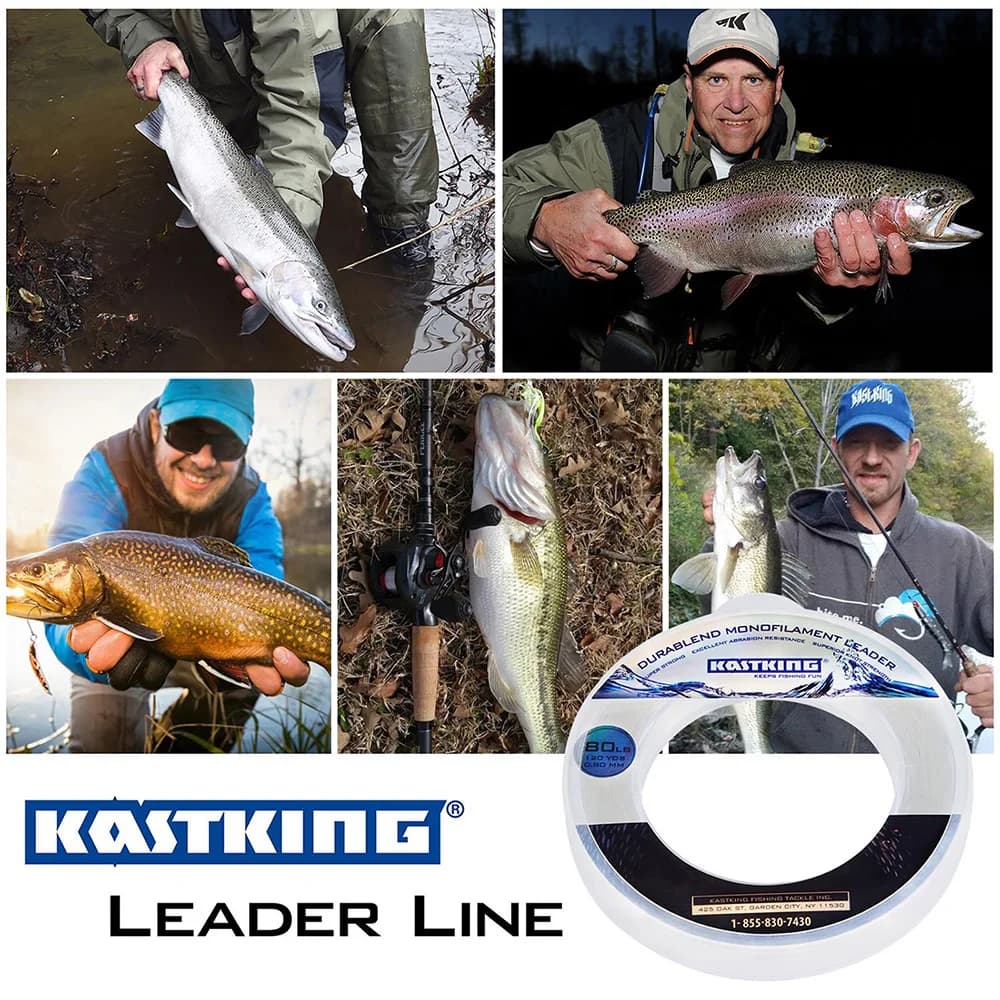 Ligne de pêche monofilament nylon KastKing haute résistance 20-200LB pour bateau et pêche sportive