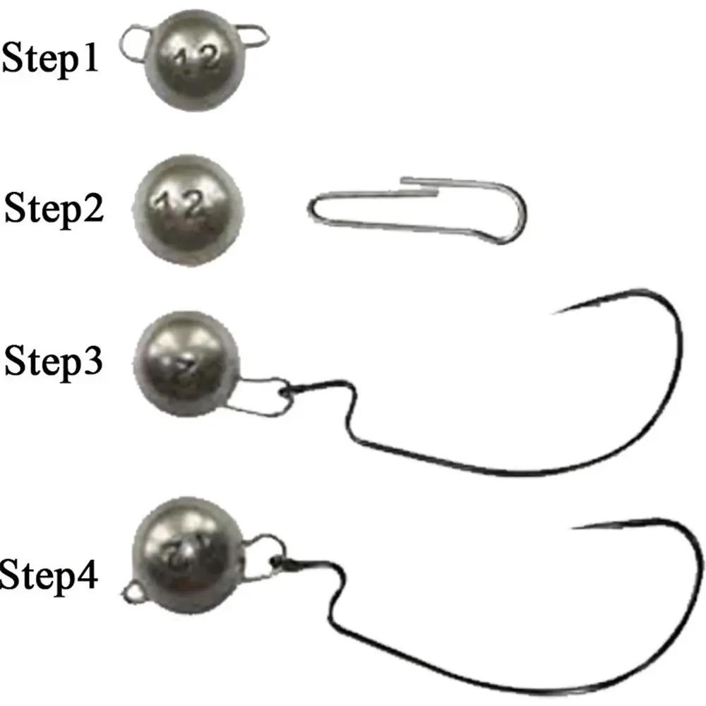 Plomb cheburashka tungstène 0.6g-12g pour pêche profonde avec leurres souples carnassiers