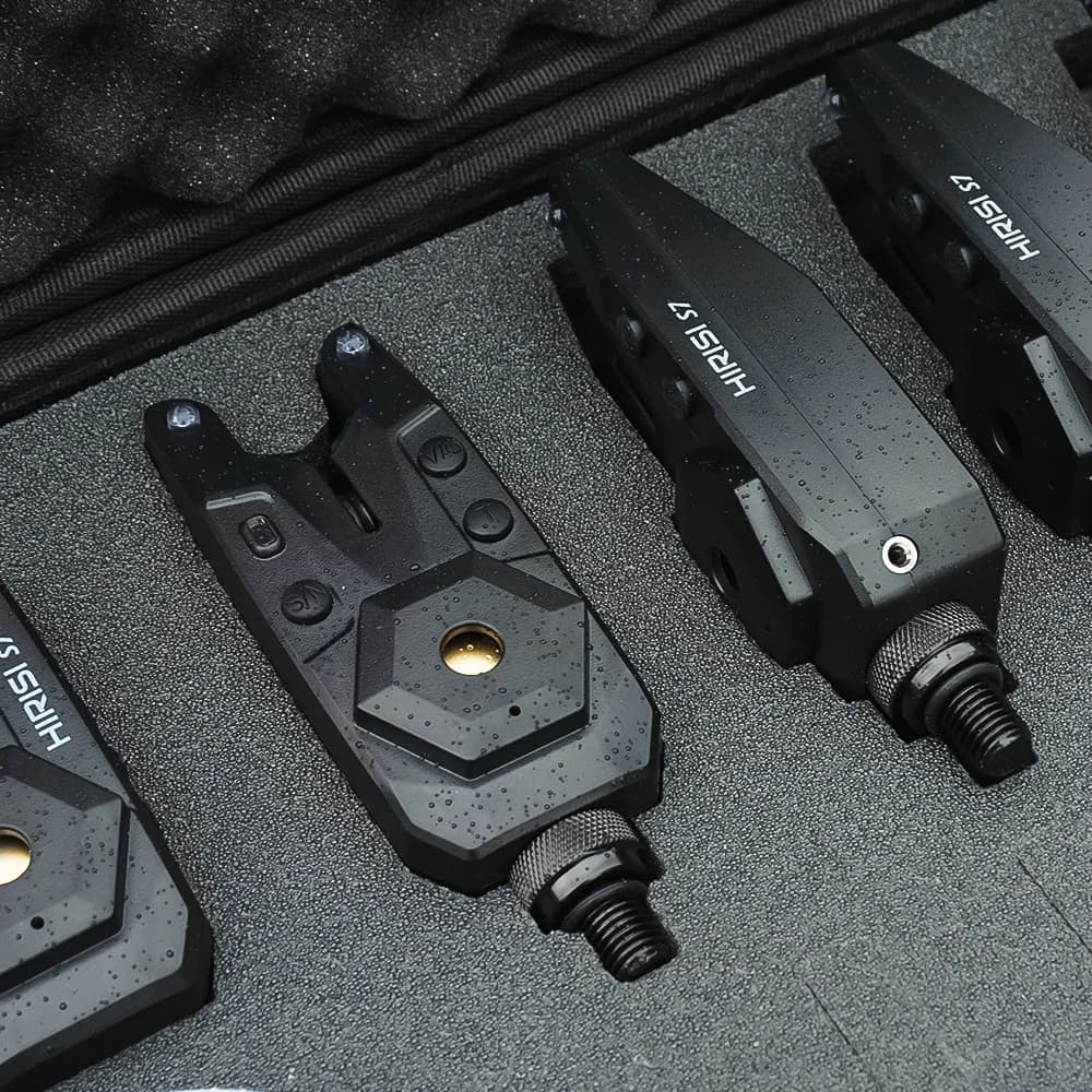 Set d'alarme sans fil Hirisi S7 étanche - Indicateur de touches pour pêche à la carpe 1+4