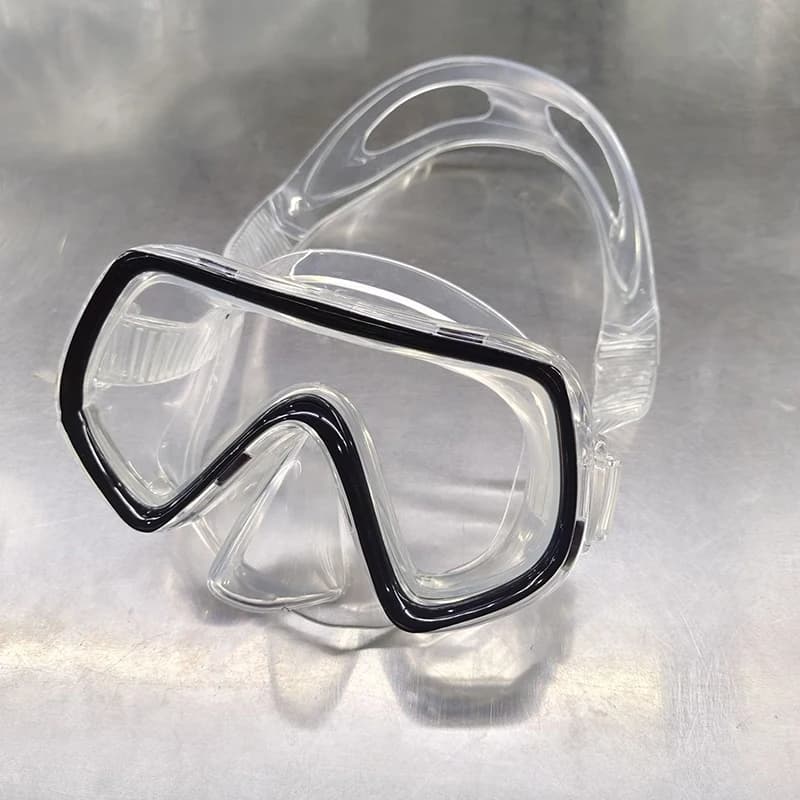 Masque de plongée panoramique HD anti-buée - Jupe silicone avec couvre-nez - Équipement natation