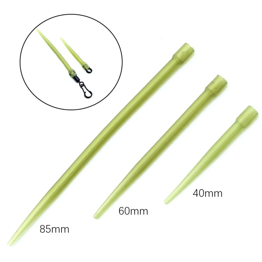 20 pièces accessoires pêche carpe anti-enchevêtrement manchon caoutchouc montage cheveu
