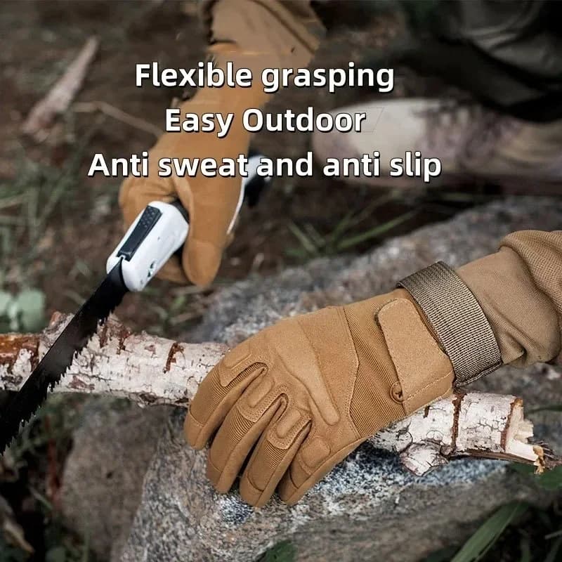 Gants tactiques hiver coque caoutchouc épais écran tactile pêche équitation camping froid