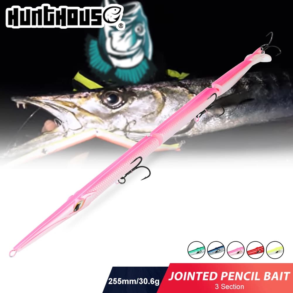 Leurre de pêche leurre crayon articulé 3 sections 255mm 30.6g pour bar et poissons de mer