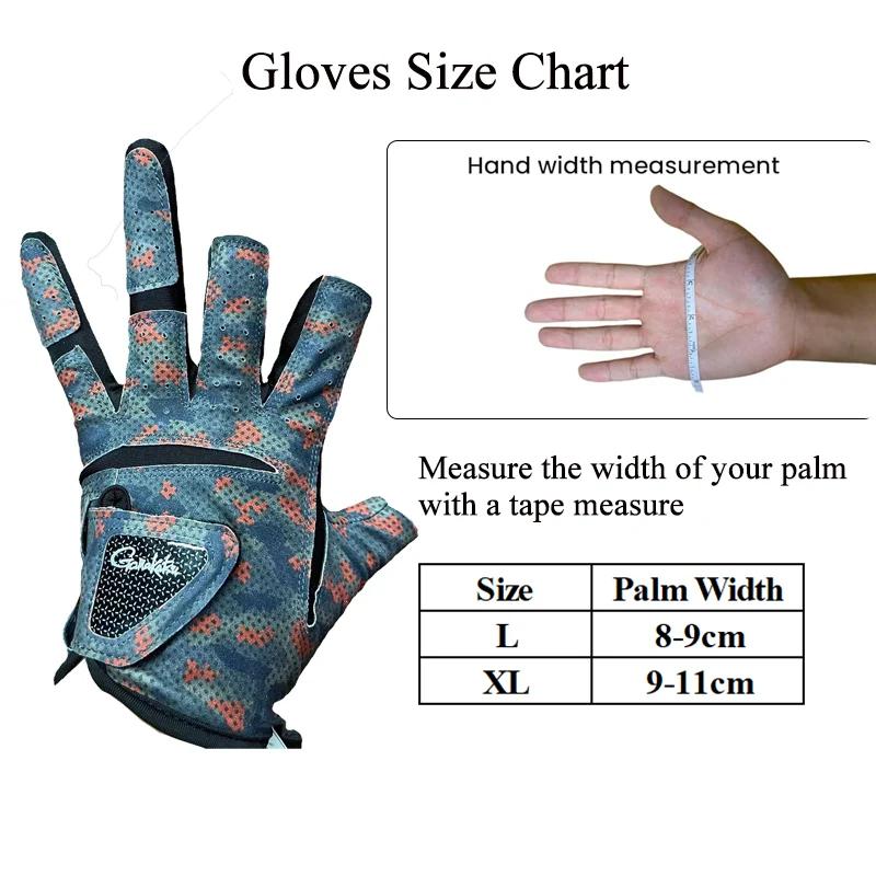 Gants Gamakatsu 3 doigts anti-dérapants - Protection solaire pêche à la mouche été