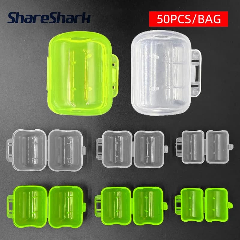Protecteurs hameçons calmar 50 pièces ShareShark étui parapluie crevettes pêche leurres