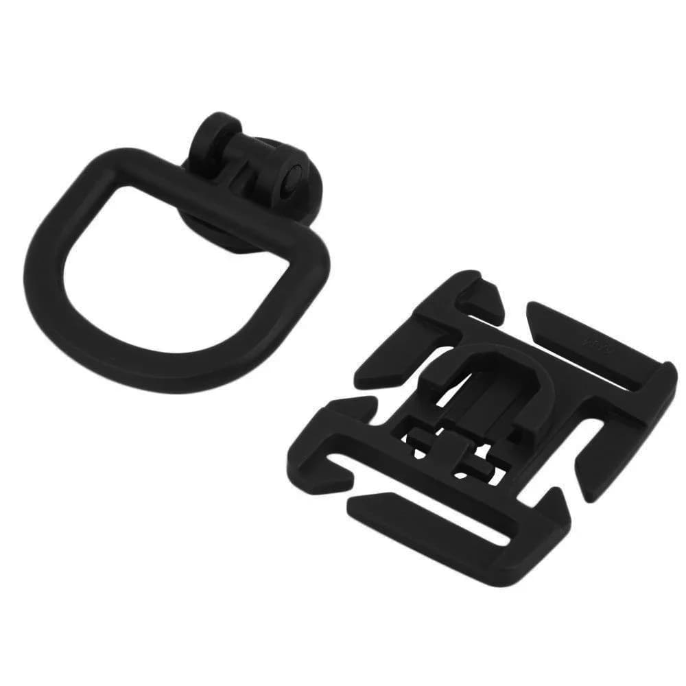 4 anneaux en D tactiques rotatifs 360° - Accessoires fixation MOLLE pour sacs à dos