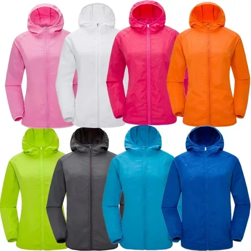 Veste pluie camping imperméable homme femme pêche chasse séchage rapide protection sol poches