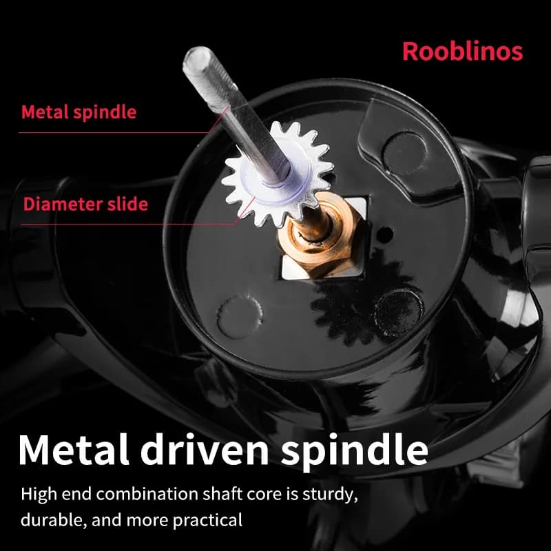 Moulinet spinning ROOBLINOS DH ultra-léger cadre métal - Pêche mer et eau douce rapide